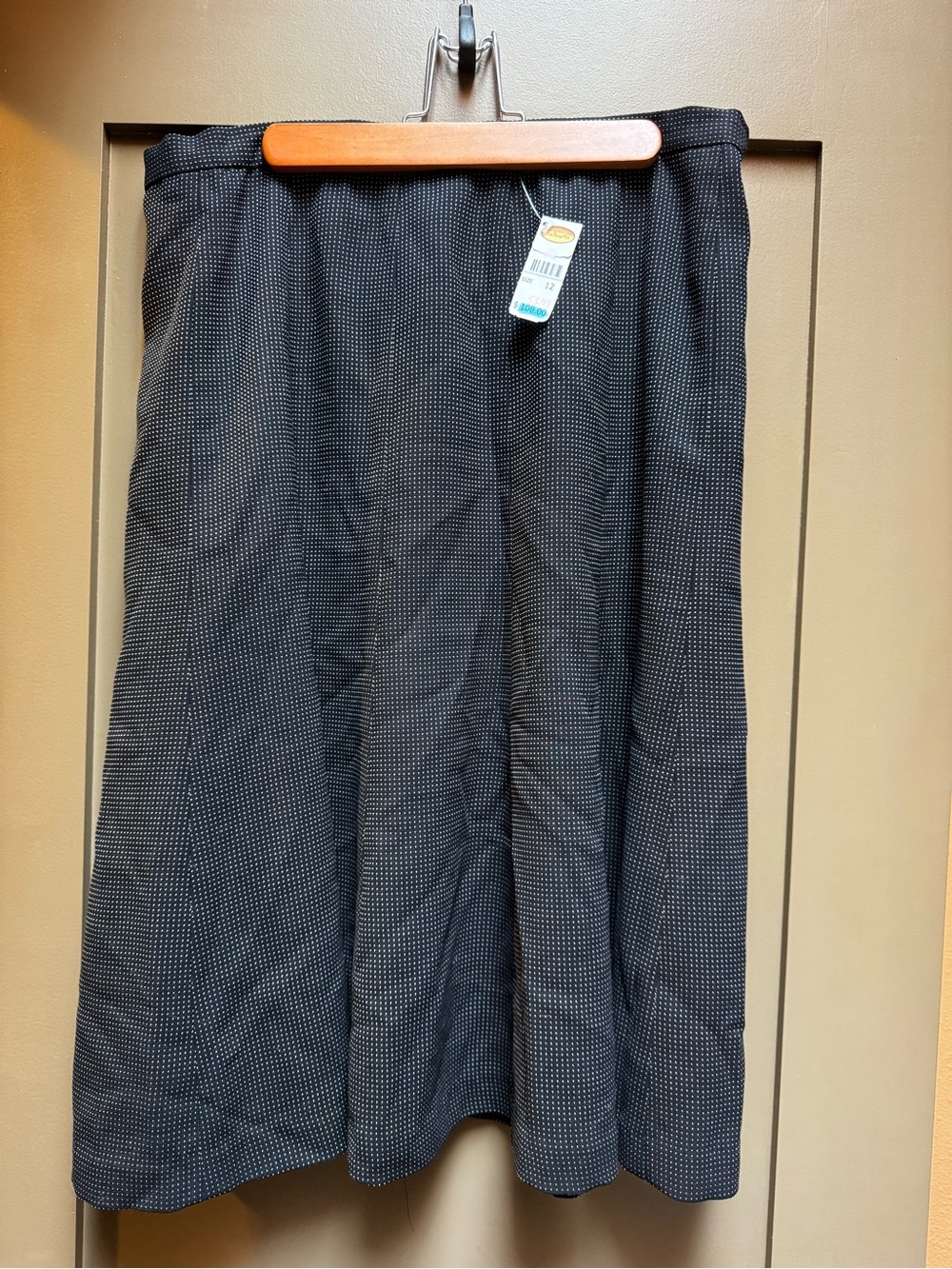 Talbots Black A-Line Skirt NEW size 12
